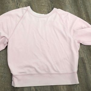 pink crew neck